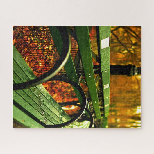 Herbst - Ein Platz im Central Park. Puzzle (Horizontal)