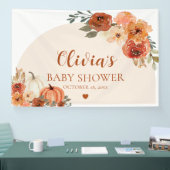 Herbst eine kleine Pumpkin Autumn Floral Baby Show Banner (Messe)