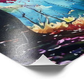 Herbst: Eine Wasserfarbenreise Fotodruck (Ecke)
