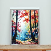 Herbst: Eine Wasserfarbenreise Fotodruck