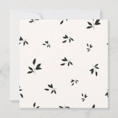 Herbst Einladung zur Blumendusche Burgund (Rückseite)