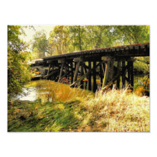 Herbst-Eisenbahn-Fotografie Fotodruck