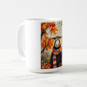 Herbst-Elch-Tasse Kaffeetasse (Vorderseite Links)