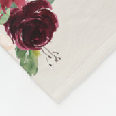 Herbst Elegance Baby Meilenstein Fleecedecke (Ecke)