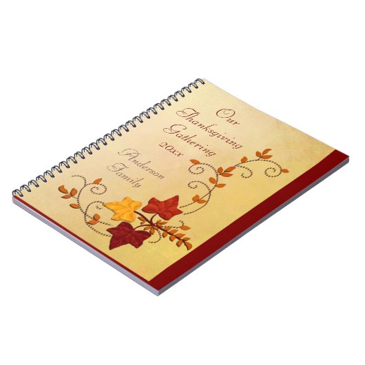 Herbst Elegance Holiday Notebook Notizblock (Linke Seite)