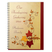 Herbst Elegance Holiday Notebook Notizblock (Vorderseite)