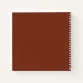 Herbst Elegant Minimal Wedding Gästebuch Notizblock (Rückseite)