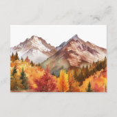 Herbst-Elegante Hochzeit Begleitkarte (Rückseite)