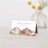 Herbst-Elegante Hochzeit Platzkarte (Vorderseite)