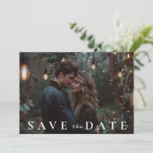 Herbst-Elegante Hochzeit Save The Date (Stehend Vorderseite)