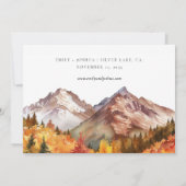 Herbst-Elegante Hochzeit Save The Date (Rückseite)