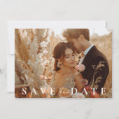Herbst-Elegante Hochzeit Save The Date (Vorderseite)