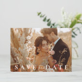 Herbst-Elegante Hochzeit Save The Date (Stehend Vorderseite)
