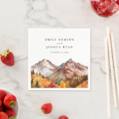 Herbst-Elegante Hochzeit Serviette (Beispiel)