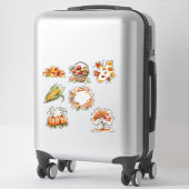 Herbst-Elemente-Stickerbogen Aufkleber (Koffer)