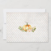 Herbst Elephant Fall Floral Rustikaler erster Gebu Einladung (Rückseite)