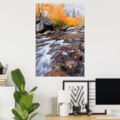 Herbst entlang Bischof Creek, CA Poster (Heimbüro)