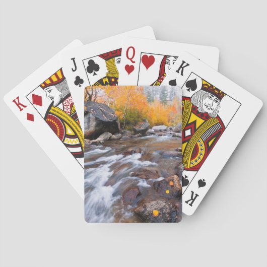 Herbst entlang Bischof Creek, CA Spielkarten (Rückseite)