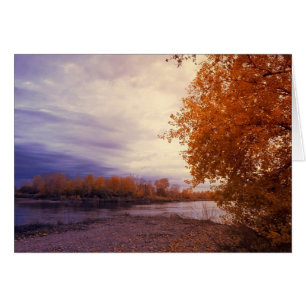 Herbst entlang der Flussmerkkarte