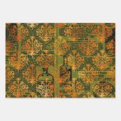 Herbst-Ephemere-Muster Geschenkpapier Set (Vorderseite 2)