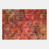 Herbst-Ephemere-Muster Geschenkpapier Set (Vorderseite)