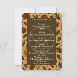Herbst Equinox Altar-Karte Einladung