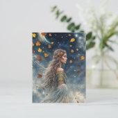 Herbst Equinox Fantasy Mystical Magic Feiertagspostkarte (Stehend Vorderseite)