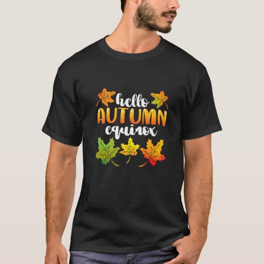 Herbst Equinox Herbstlaube Oktober Sonne für Männe T-Shirt (Vorderseite)