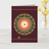 Herbst Equinox Karte (Gelbe Blume)