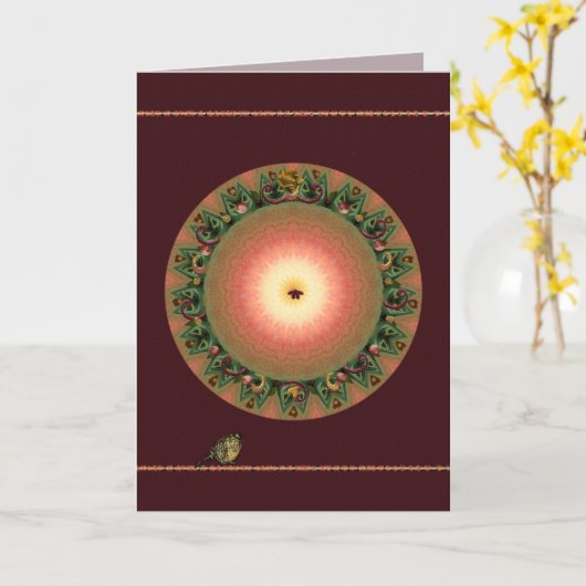 Herbst Equinox Karte (Gelbe Blume)