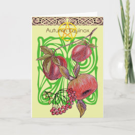 Herbst-Equinox-Karte Karte