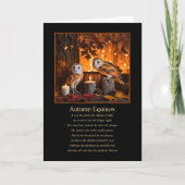 Herbst Equinox Mabon mit Kerzen Karte (Vorderseite)