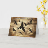 Herbst Equinox Mabon Sabbat Ravens Karte (Gelbe Blume)