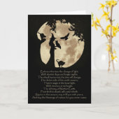 Herbst Equinox Mabon Segen mit Hexe Karte (Gelbe Blume)