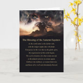 Herbst Equinox Mabon Segen mit Mutter Erde Karte (Gelbe Blume)