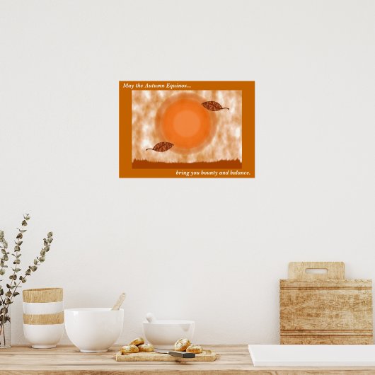 Herbst Equinox Sessing Poster (Küche)