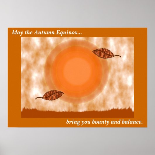 Herbst Equinox Sessing Poster (Vorne)