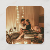 Herbst Erde Tonne Terracotta Hochzeitskarte Begleitkarte (Rückseite)