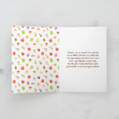 Herbst Ernte Baby Dusche Dankeskarte (Innenseite)