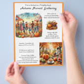 Herbst-Ernte-Blockparty Flyer (Hand)