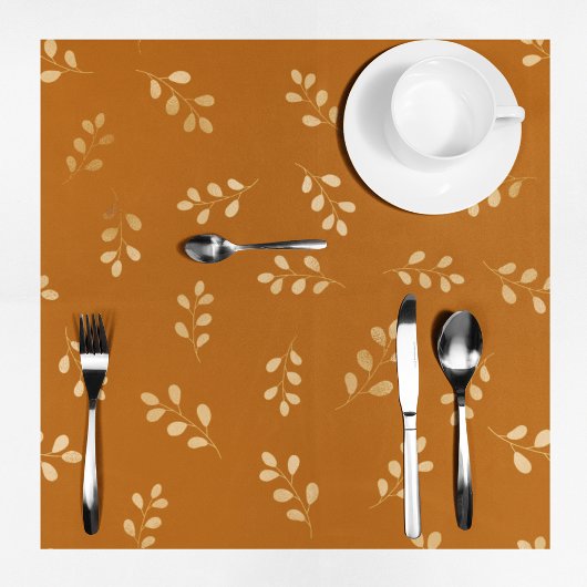Herbst Ernte Brown Floral Tablette Tischdecke