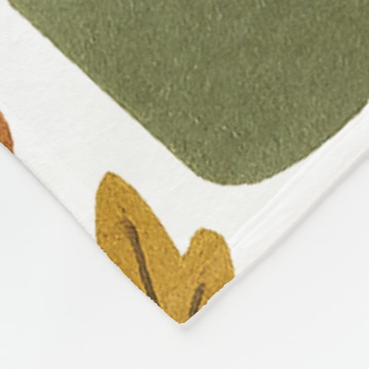 Herbst Ernte Cosy Muster Fleecedecke (Ecke)