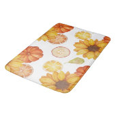 Herbst Ernte Erntedank Pumpkin Gewürz Badematte (Schrägansicht)