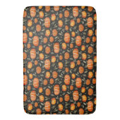 Herbst Ernte Erntedank Pumpkin Gewürz Badematte (Vorderseite Vertikal)