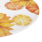 Herbst Ernte Erntedank Pumpkin Gewürz Schneidebrett (Ecke)