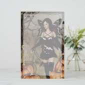 Herbst Ernte Fairy Gothic Stationery Briefpapier (Stehend Vorderseite)