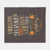 Herbst & Ernte Fleecedecke (Vorderseite (Horizontal))