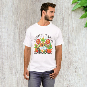 Herbst Ernte Folklore Art Pumpkin und Sonnenblumen T-Shirt