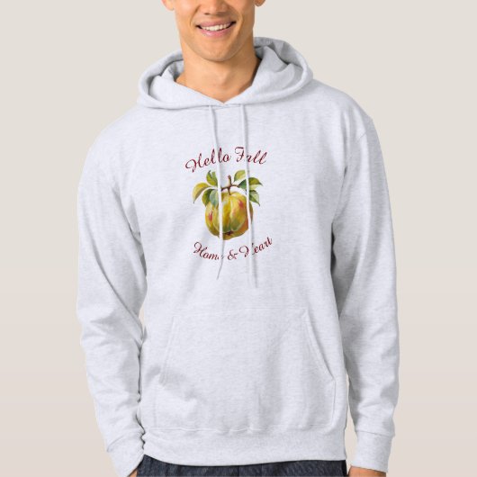 Herbst Ernte Fruchtkunst mit eigenem Text Hoodie (Vorderseite)