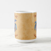 Herbst Ernte Fruchtkunst mit eigenem Text Kaffeetasse (Mittel)